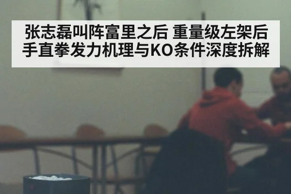 张志磊叫阵富里之后 重量级左架后手直拳发力机理与KO条件深度拆解